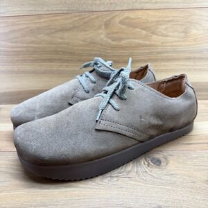 KALSO Faroe Lokah Mens 10.5 Taupe Suede Negative Heel Oxford Comfort